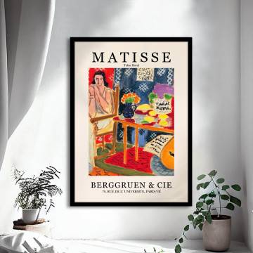 Αφίσα Έκθεσης Matisse, Tabac Royal, κάδρο, μαύρη κορνίζα