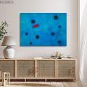 Canvas print Blue I reart, (original by J. Miro)