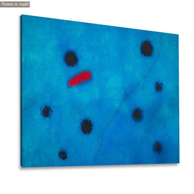 Πίνακας σε καμβά Blue I reart, (original by J. Miro)
