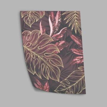 Leaves in red with gold details, αφίσα, κάδρο 2