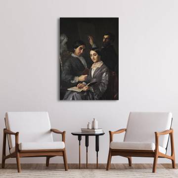Canvas print The artist's family Kounelakis N Framed canvas View 1 2