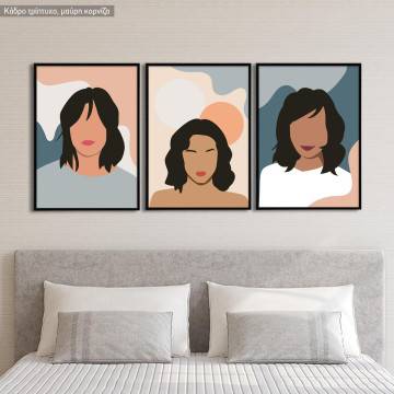 Boho Women Collection IV, three panels poster