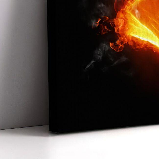 Canvas print Book on fire