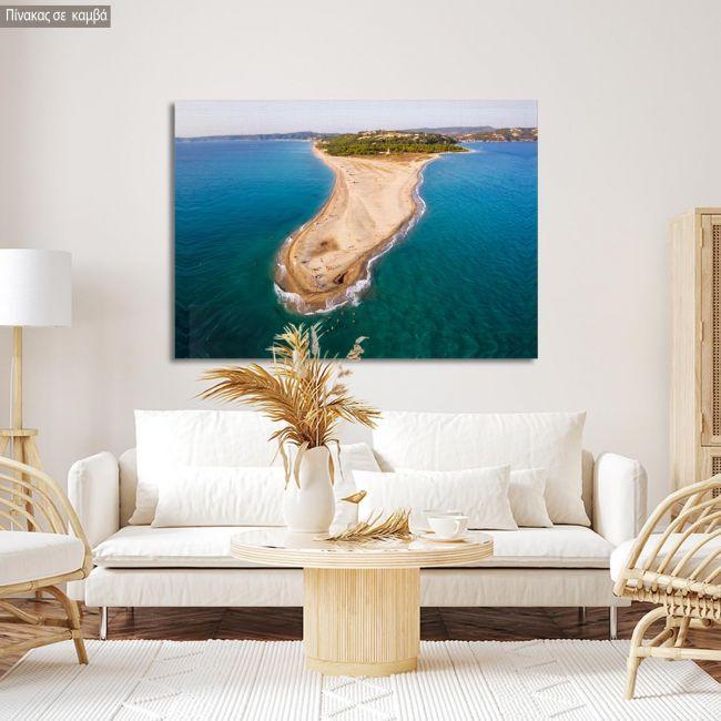 Πίνακας σε καμβά Possidi cape beach