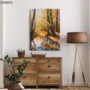 Canvas print Sunny autumn forest