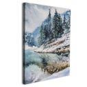 Canvas print Mountain lake and trees