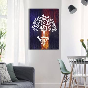 Πίνακας σε καμβά Yoga mandala Όψη 1 2