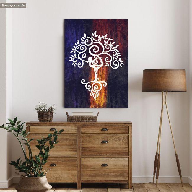 Πίνακας σε καμβά Yoga mandala