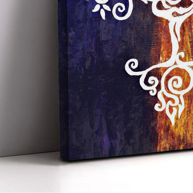 Πίνακας σε καμβά Yoga mandala