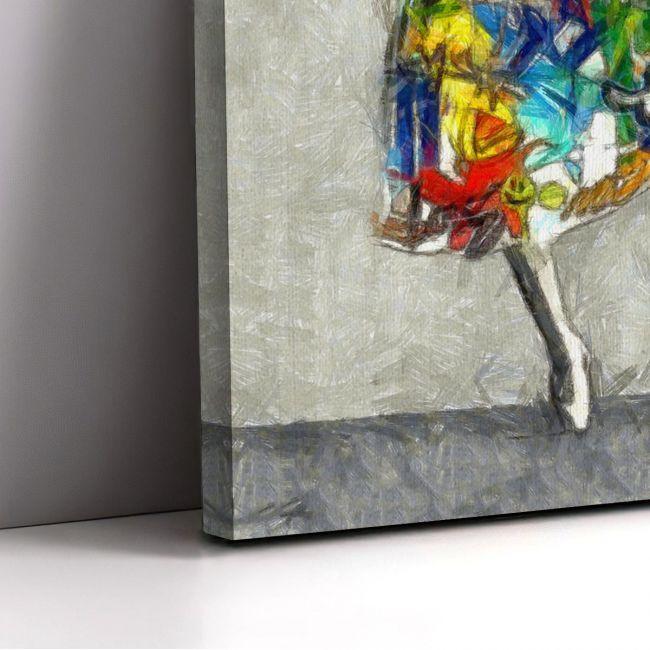 Canvas print Ballerina, Street art ballerina I