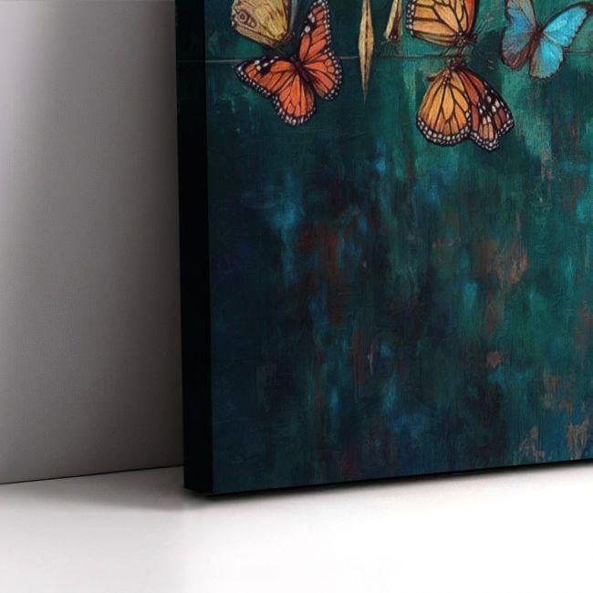 Πίνακας σε καμβά Butterfly Frida, οριζόντιος, καμβάς 8