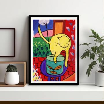 The cat, Matisse κάδρο, αφίσα, κάδρο