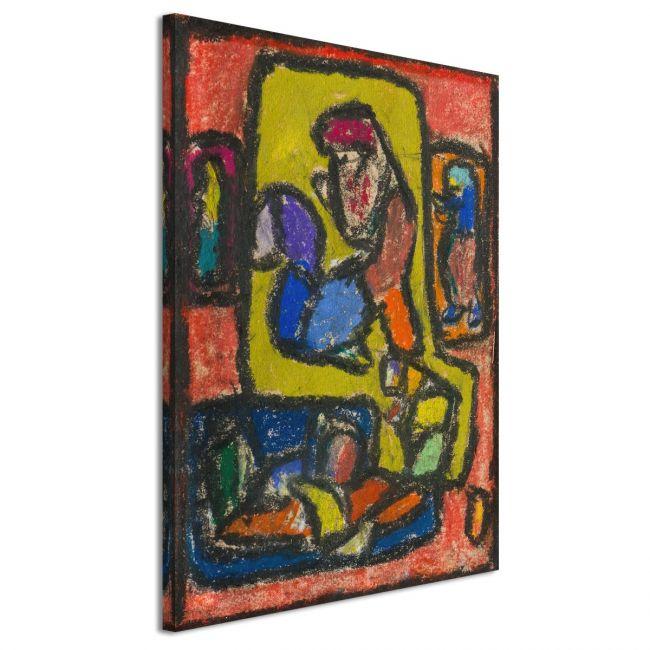 Πίνακας ζωγραφικής Composition with yellow shape Hölzel A. Καμβάς τελαρωμένος, 4