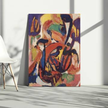 Canvas print Dancing in the forest, Hölzel A