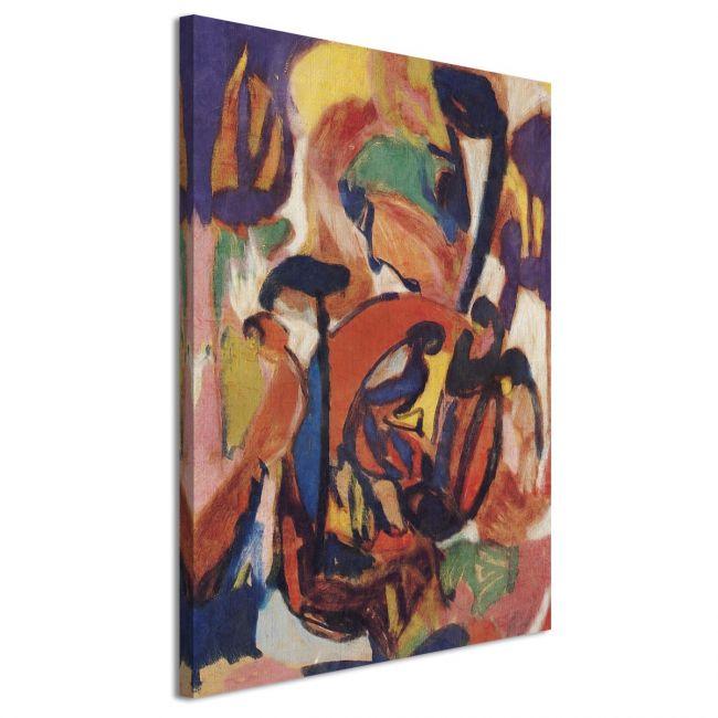 Canvas print Dancing in the forest, Hölzel A