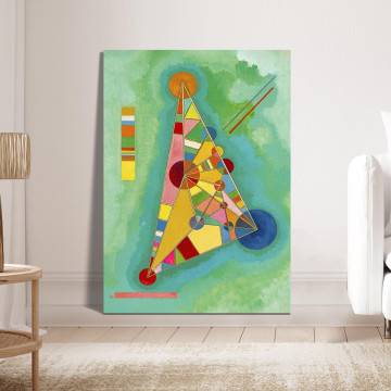 Canvas print Variegation in the triangle, Kandinsky W.