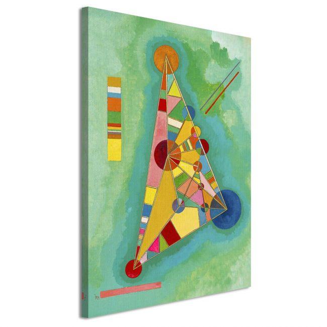 Πίνακας ζωγραφικής Variegation in the triangle, Kandinsky W, λεπτομέρεια