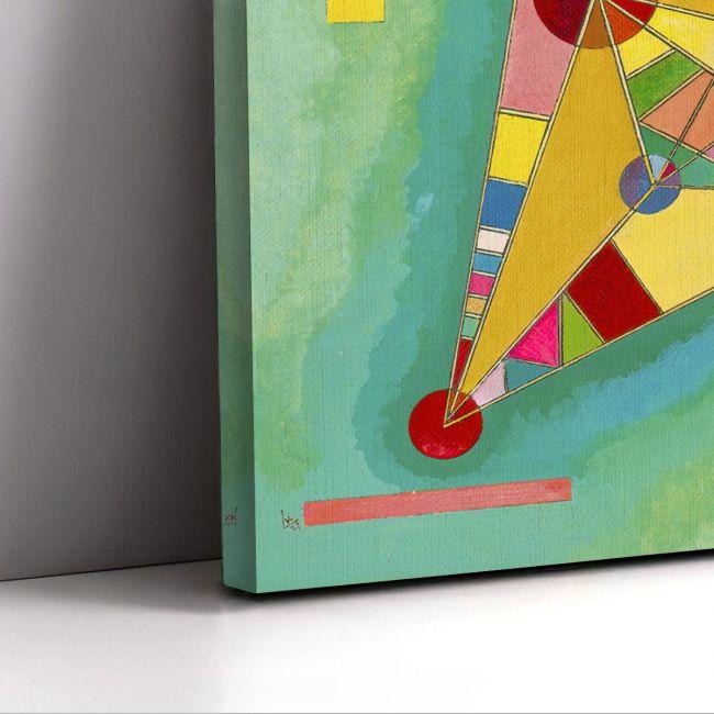 Canvas print Variegation in the triangle, Kandinsky W.