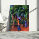 Canvas print A stroll in the park, Macke A.