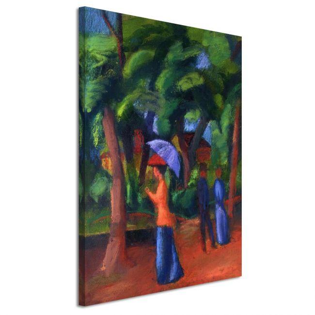 Canvas print A stroll in the park, Macke A.