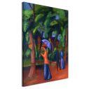 Canvas print A stroll in the park, Macke A.