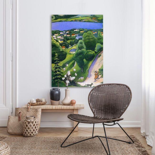 Canvas print View in Teggernsee, Macke A.