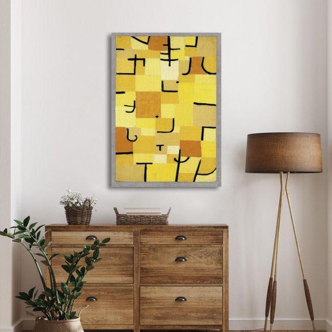 Canvas print Signs in yellow, Klee P