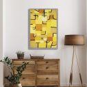 Canvas print Signs in yellow, Klee P