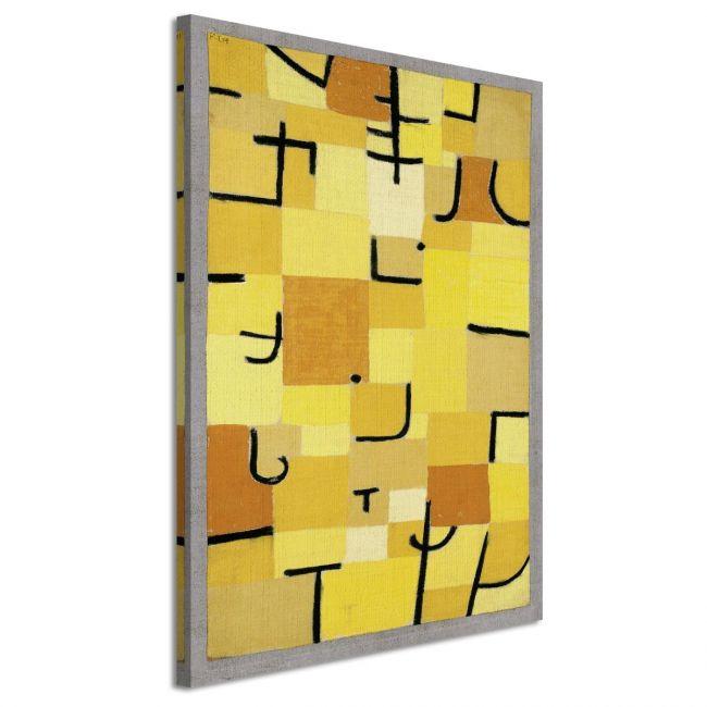 Canvas print Signs in yellow, Klee P