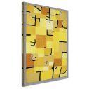 Canvas print Signs in yellow, Klee P