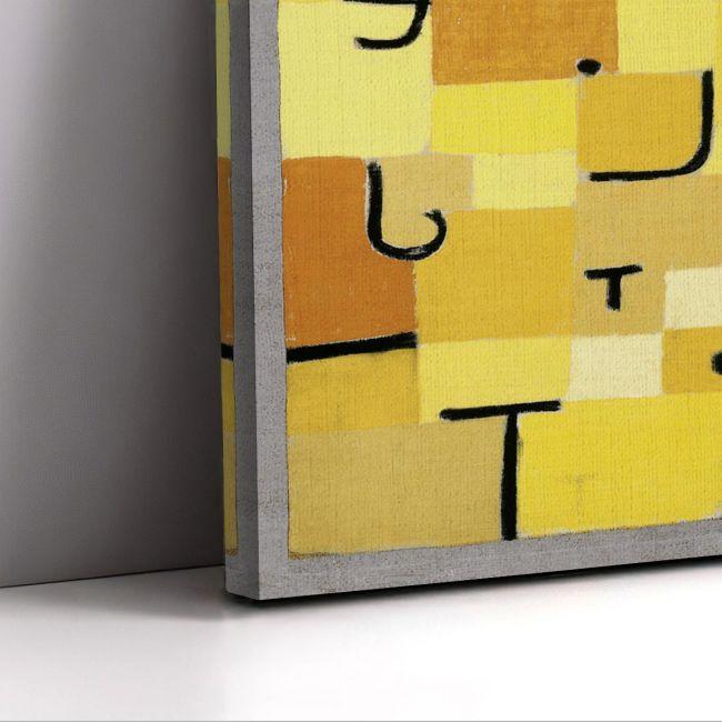 Canvas print Signs in yellow, Klee P
