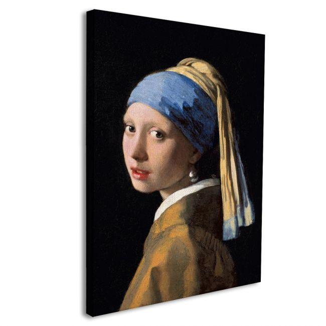 Canvas print Girl with pearl earring, Vermeer Johannes