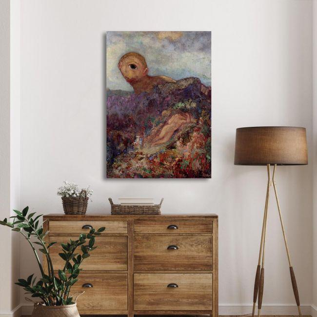 Canvas print The cyclops, Redon Odilon