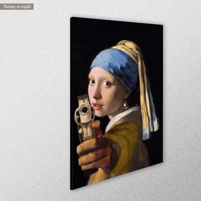 Canvas print This is a stickup reart, (original Vermeer J.)