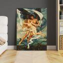 Canvas print Boreas and Oreithyia, Evelyn De Morgan
