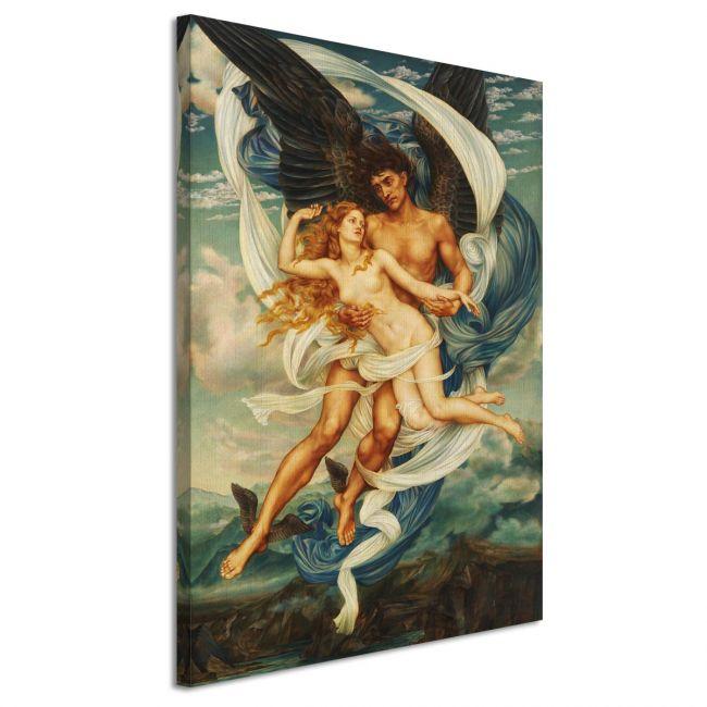 Canvas print Boreas and Oreithyia, Evelyn De Morgan