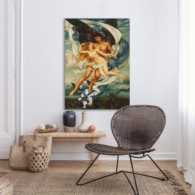 Canvas print Boreas and Oreithyia, Evelyn De Morgan
