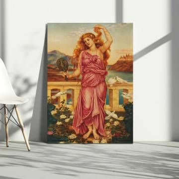 Canvas print Helen of Troy, Evelyn De Morgan