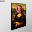 Canvas print Mona Lisa, graffity smile (original Leonardo da Vinci)