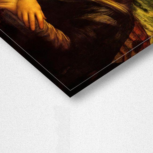 Canvas print Mona Lisa, graffity smile (original Leonardo da Vinci)