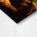 Canvas print Mona Lisa, graffity smile (original Leonardo da Vinci)
