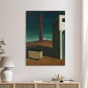 Canvas print The anguish of departure, reart, (original Giorgio de Chirico)