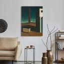 Canvas print The anguish of departure, reart, (original Giorgio de Chirico)