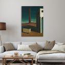 Canvas print The anguish of departure, reart, (original Giorgio de Chirico)
