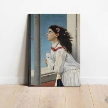 Canvas print Girl at window, Avlichos G