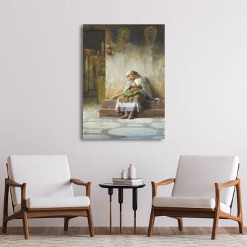 Canvas print Sleeping in church Rallis Framed canvas View 1 2