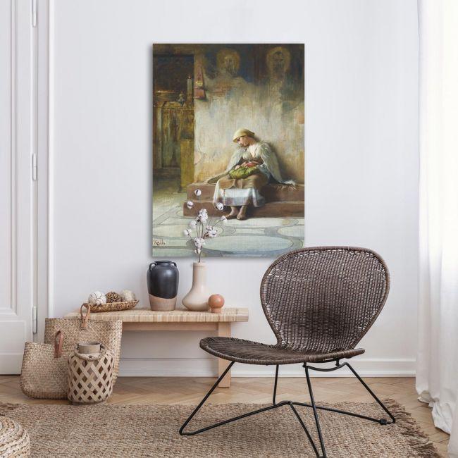 Canvas print Sleeping in church, Rallis