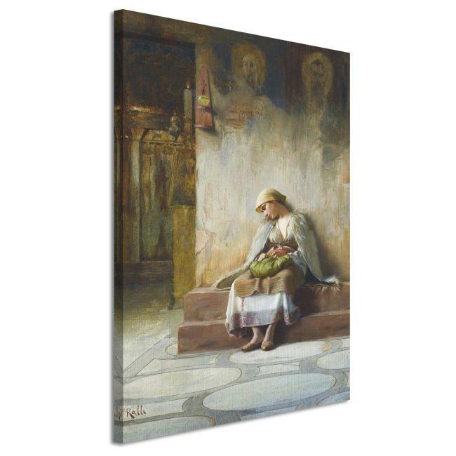 Canvas print Sleeping in church, Rallis