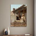 Canvas print Weaving girl, Rallis