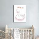 Παιδικός πίνακας σε καμβά, Κύκνος dream swan